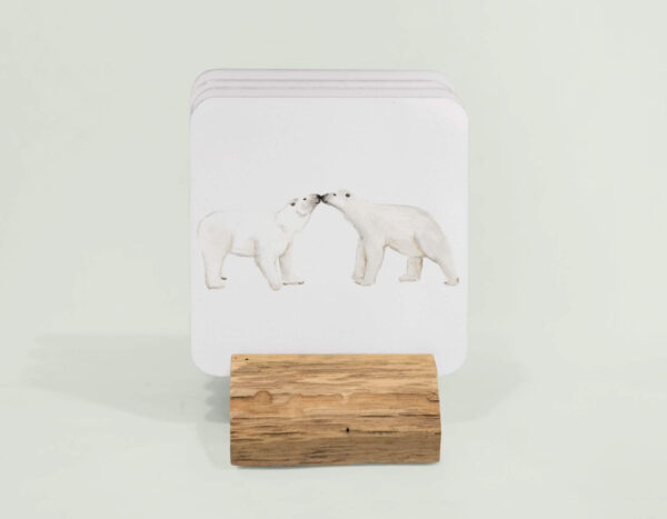 4 Polar bear coasters