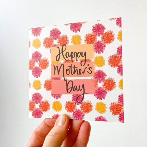 Happy Mother's Day, dahlias card