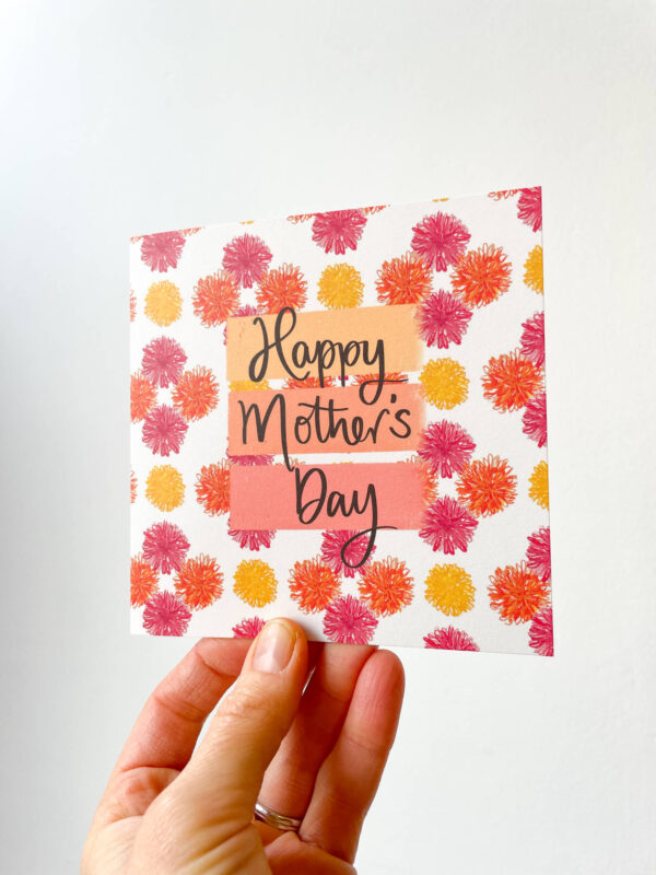 Happy Mother's Day, dahlias card