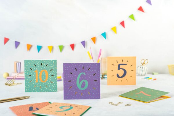 children's age birthday cards